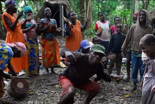 Banyole people of Uganda practicing traditional lifestyle and cultural heritage customs.